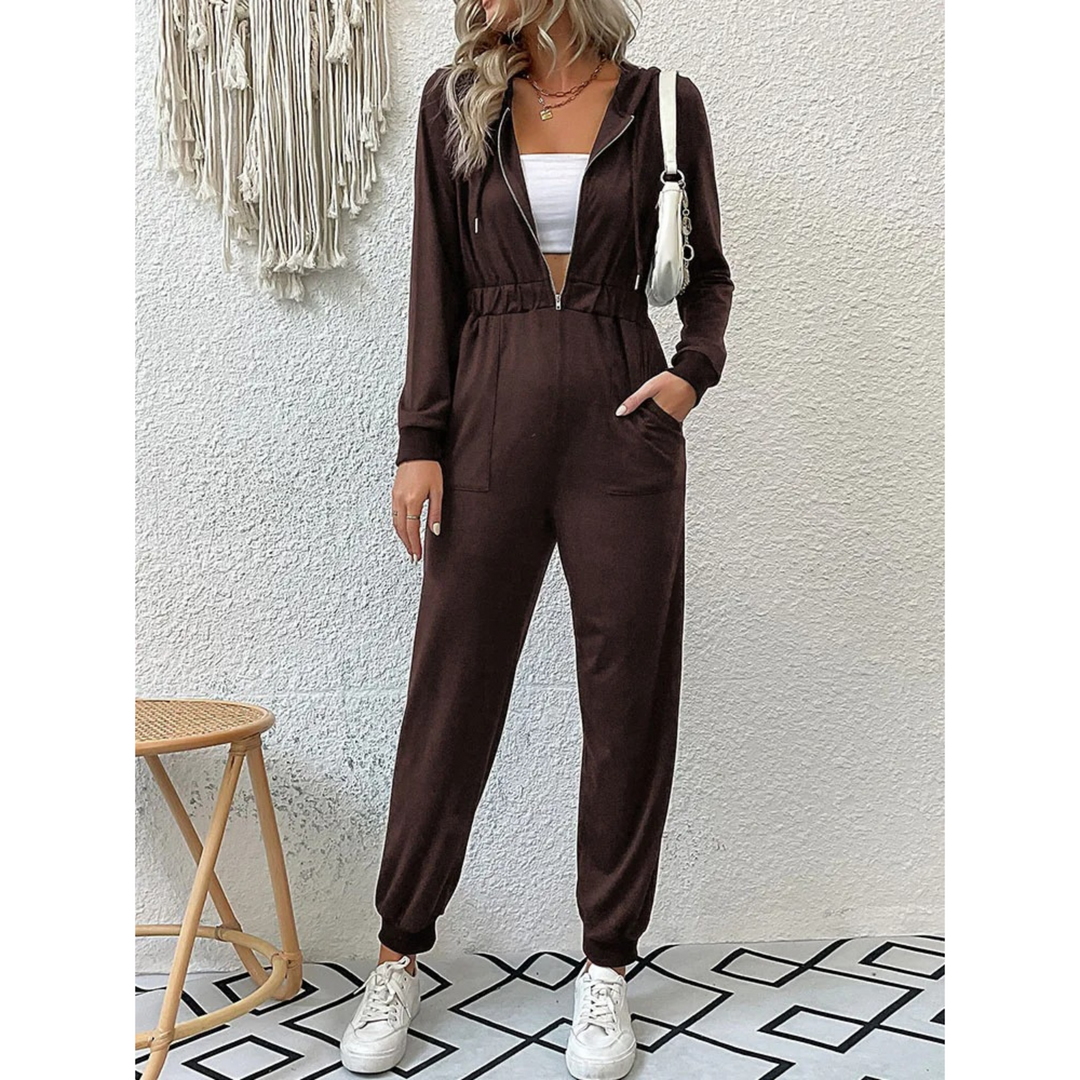 Heidi-Mode | Retro Luxus Jogginganzug mit Reißverschluss für Damen Ideal für Den Sommer