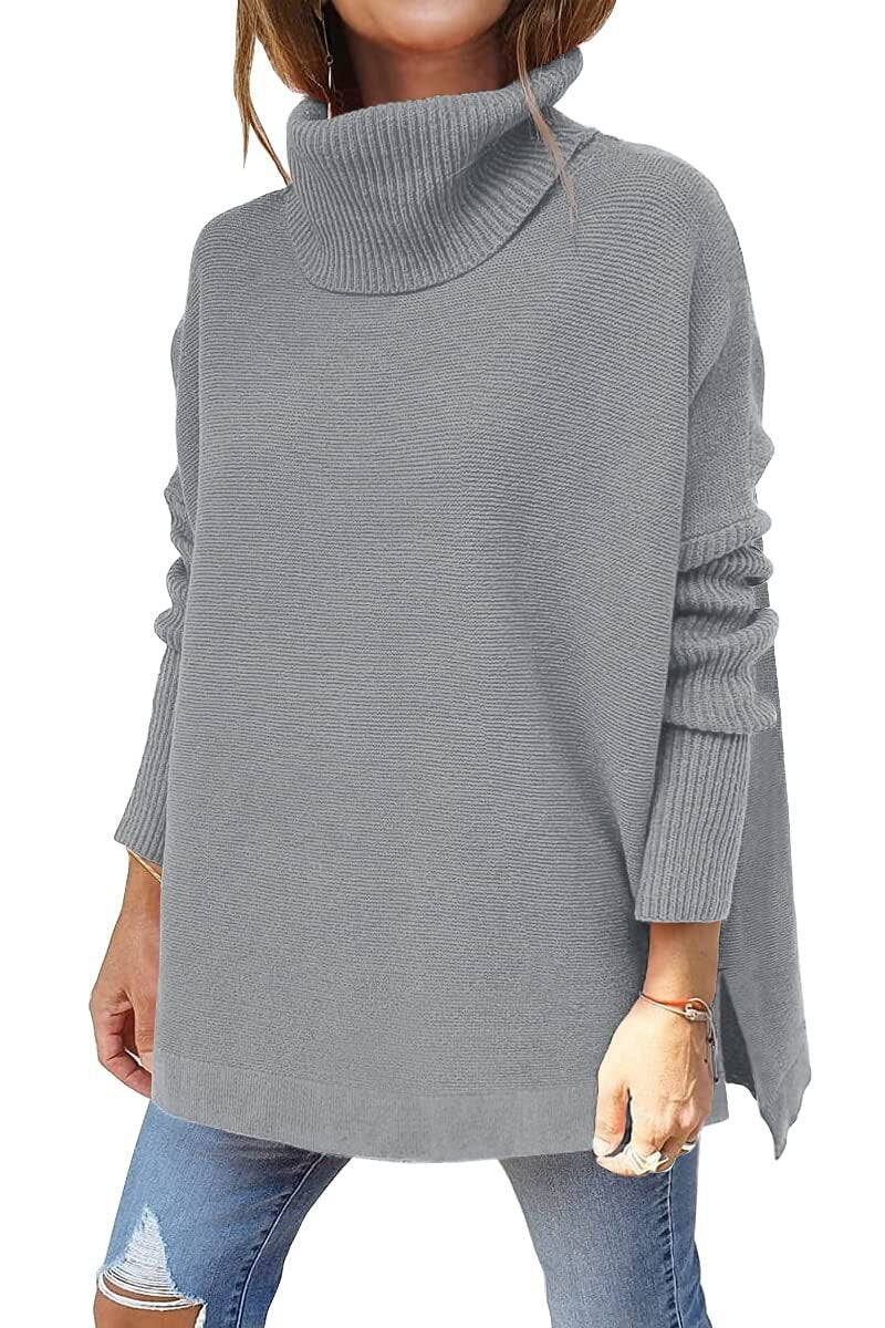 Heidi-Mode | Damen Winter Rollkragenpullover Lang