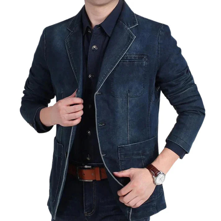 Heidi-Mode | Schicker Denim-Blazer für Herren