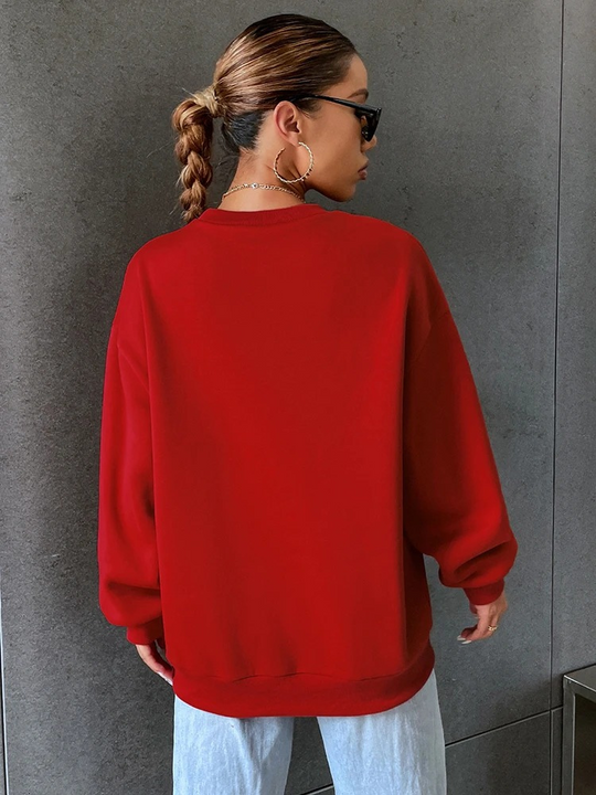 Heidi-Mode - Streetwear Herbst Kalifornien Westküste Oversized Sweatshirt für Frauen