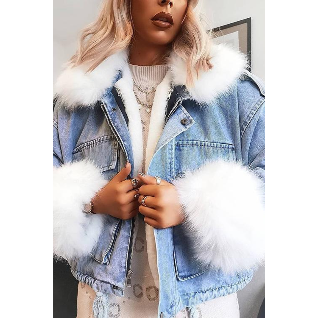 Heidi-Mode | Winterjacke aus Jeans für Frauen