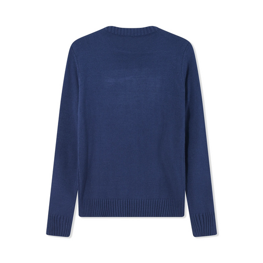 Heidi-Mode - Streetwear Herbst Strickpullover mit amerikanischer Flagge für Frauen