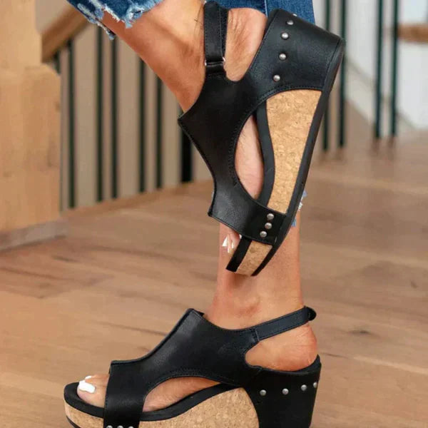 Heidi-Mode | Damensandalen mit Orthopädischer Sohle