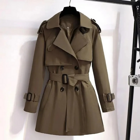 Luxuriöser Trenchcoat Kurze Damenjacke