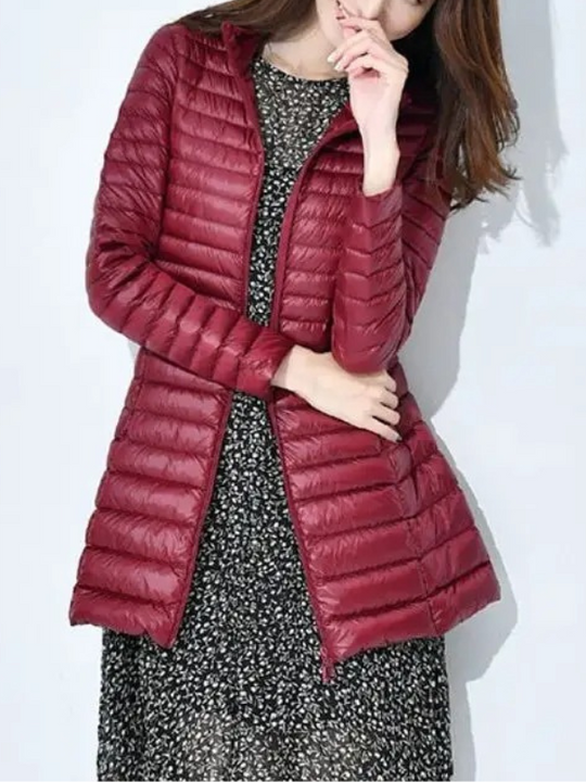 Damen Leichte Daunenjacke Tailliert