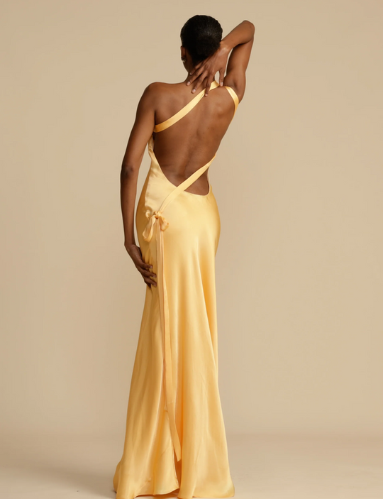 Heidi-Mode | Satin Kleid - Luxus Glanz - Perfekt für Sommerveranstaltungen