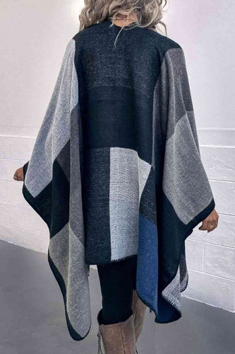 Heidi-Mode | Poncho Mit Offenem Design Und Satten Farbtönen