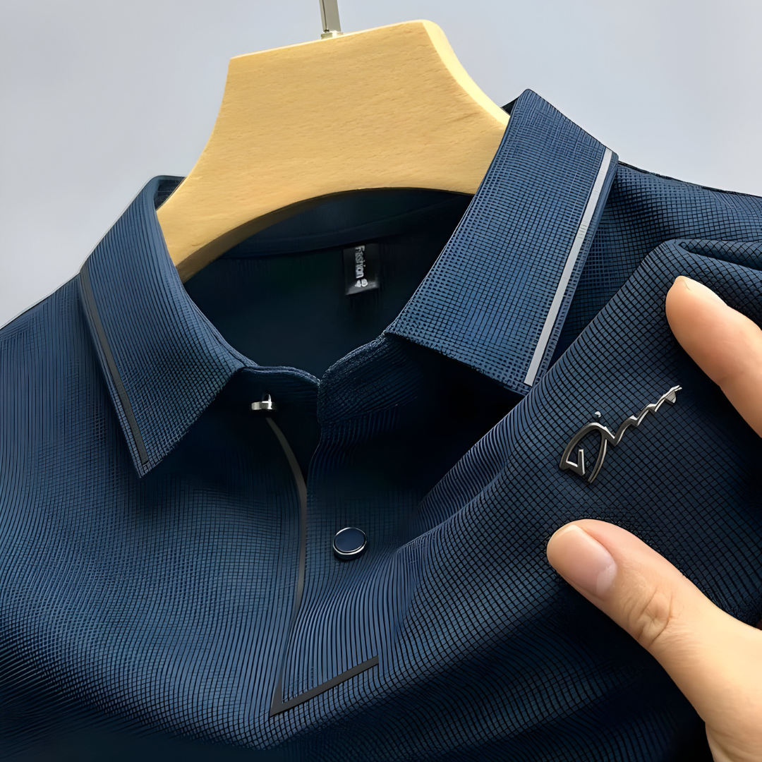 LUXURIÖSES KURZARM-POLOSHIRT 1+1 GRATIS