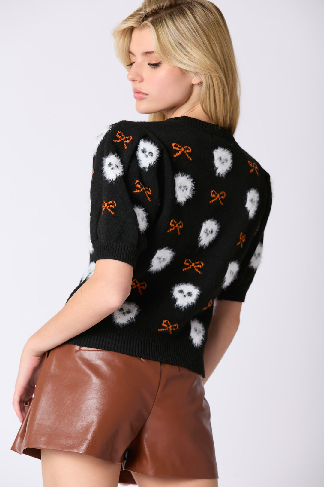 Heidi Mode | Totenkopf und Schleife Cardigan mit Persönlichkeit