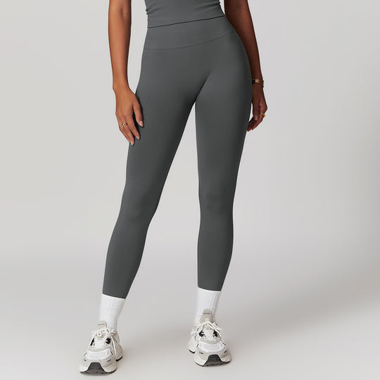 Heidi Mode | Coole Fitness Gerippte Hohe Taille Yoga-Hose