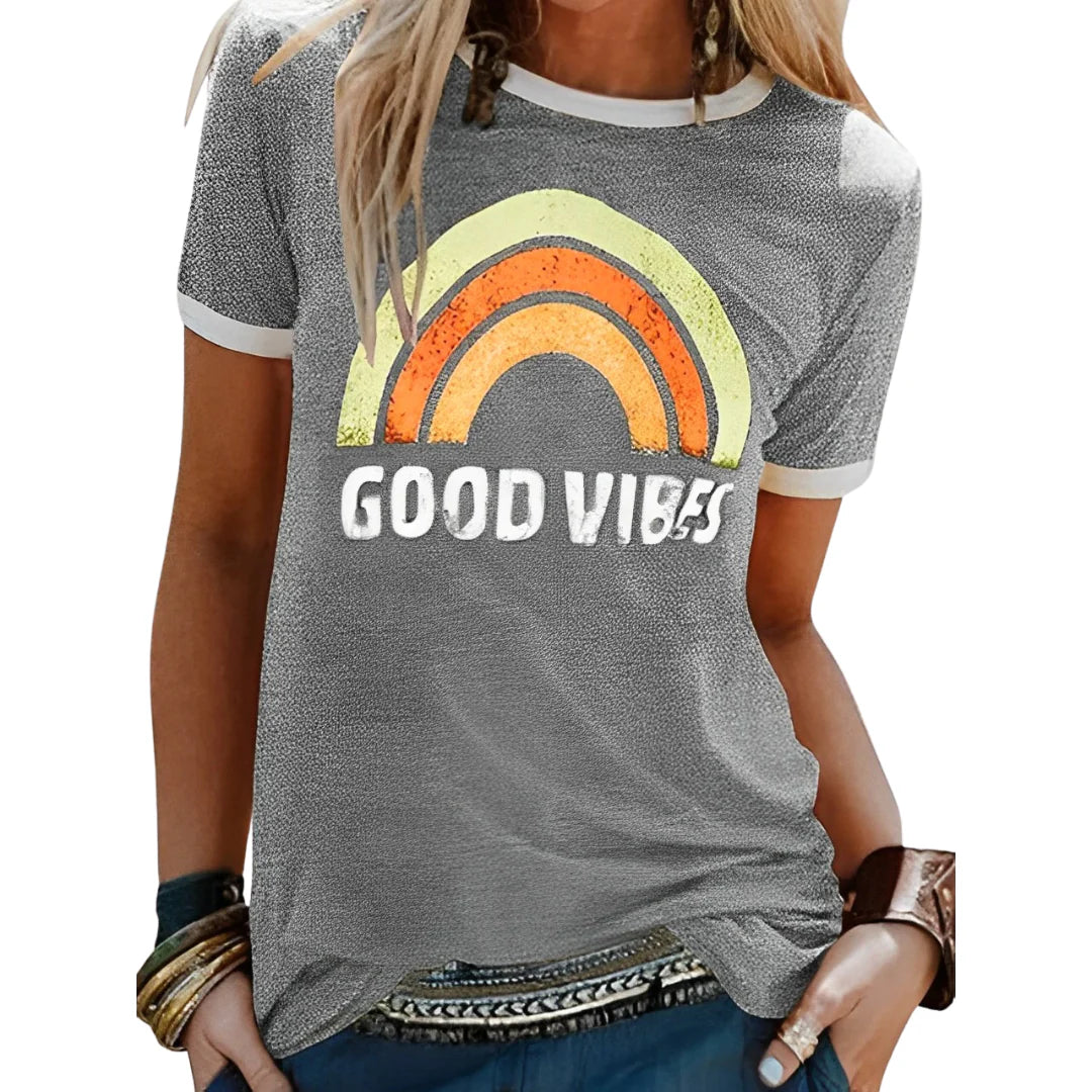 Good-Vibes-Shirt für Damen