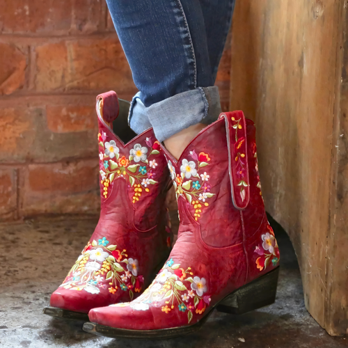 Heidi-Mode | Wetterfeste Cowgirl Weinlese Stiefel