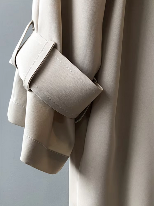 Heidi-Mode | Damen Langer Wasserdichter Trenchcoat Lässig