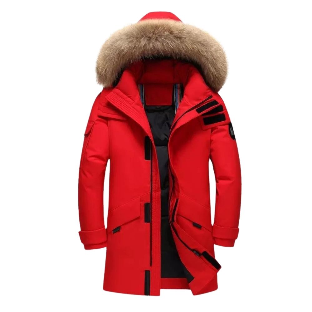 Heidi-Mode | Herren Pelzmantel mit Kapuze