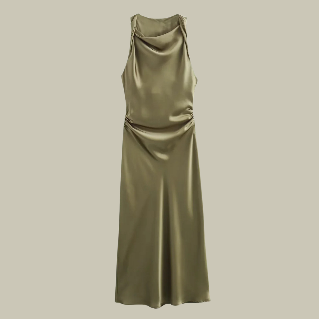 Heidi-Mode | Damen Satin Lange Kleider