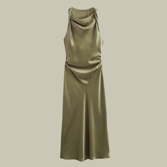 Heidi-Mode | Damen Satin Lange Kleider