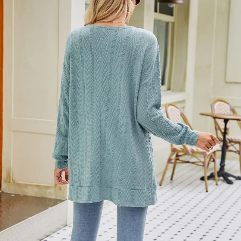 Heidi-Mode | Lange Strickjacken Damen Leichtgewicht Strickjacke mit Taschen