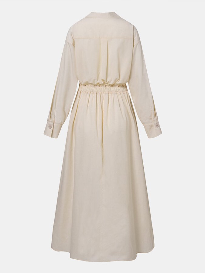 Heidi-Mode | Smocked Maxi-Kleid mit Tasche