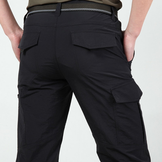 Heidi-Mode | Funktionale und Stilvolle Herren Cargo Hose mit Praktischen Klappen Taschen