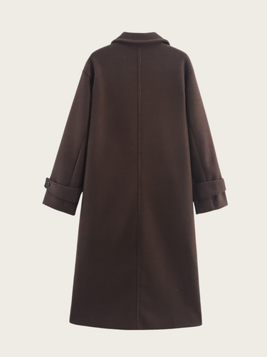 Heidi-Mode | Klassischer langen Reversmantel für Frauen Aleida