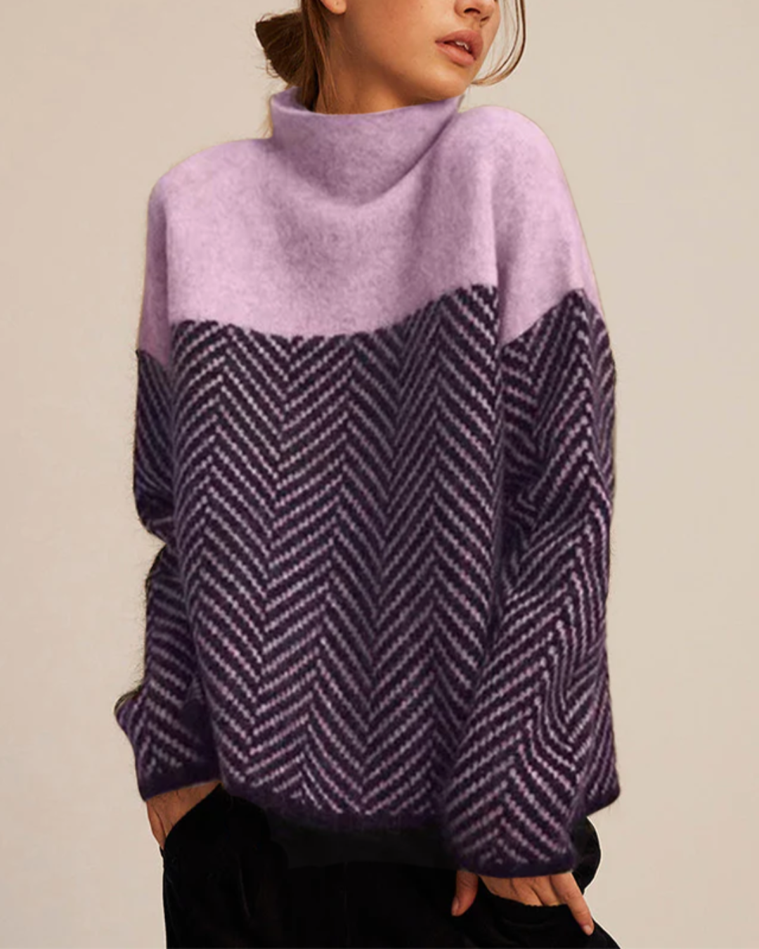 Heidi-Mode | Luxuriöses Design Rollkragenpullover für Damen