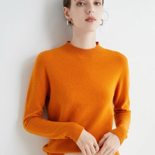 Heidi-Mode | Damen Rollkragenpullover Klassische Weiche Strickware Warm und Elegant Rollkragenpullover Damen