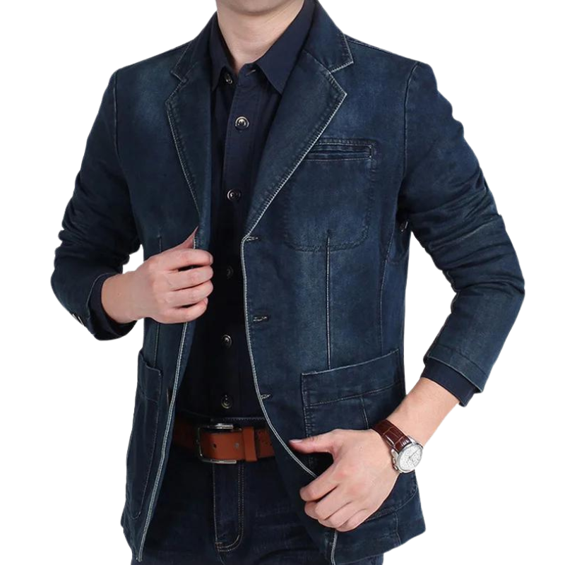 Blazer-Jacke aus Denim