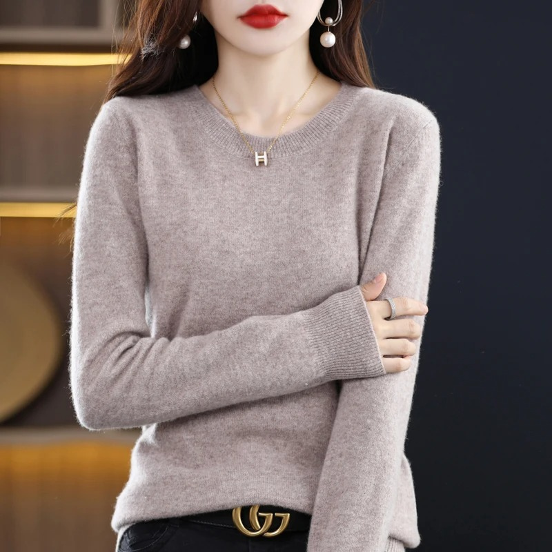 Heidi-Mode | Kaschmir Pullover Damen Klassischer Rundhals, Weich & Stylisch
