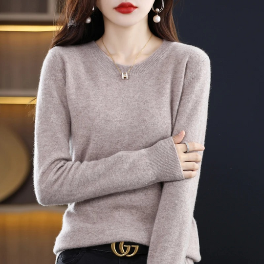 Heidi-Mode | Kaschmir Pullover Damen Klassischer Rundhals, Weich & Stylisch