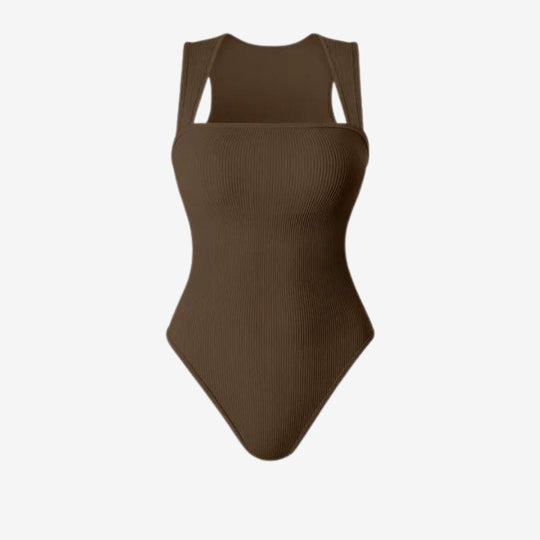 Bodysuit mit quadratischem Ausschnitt