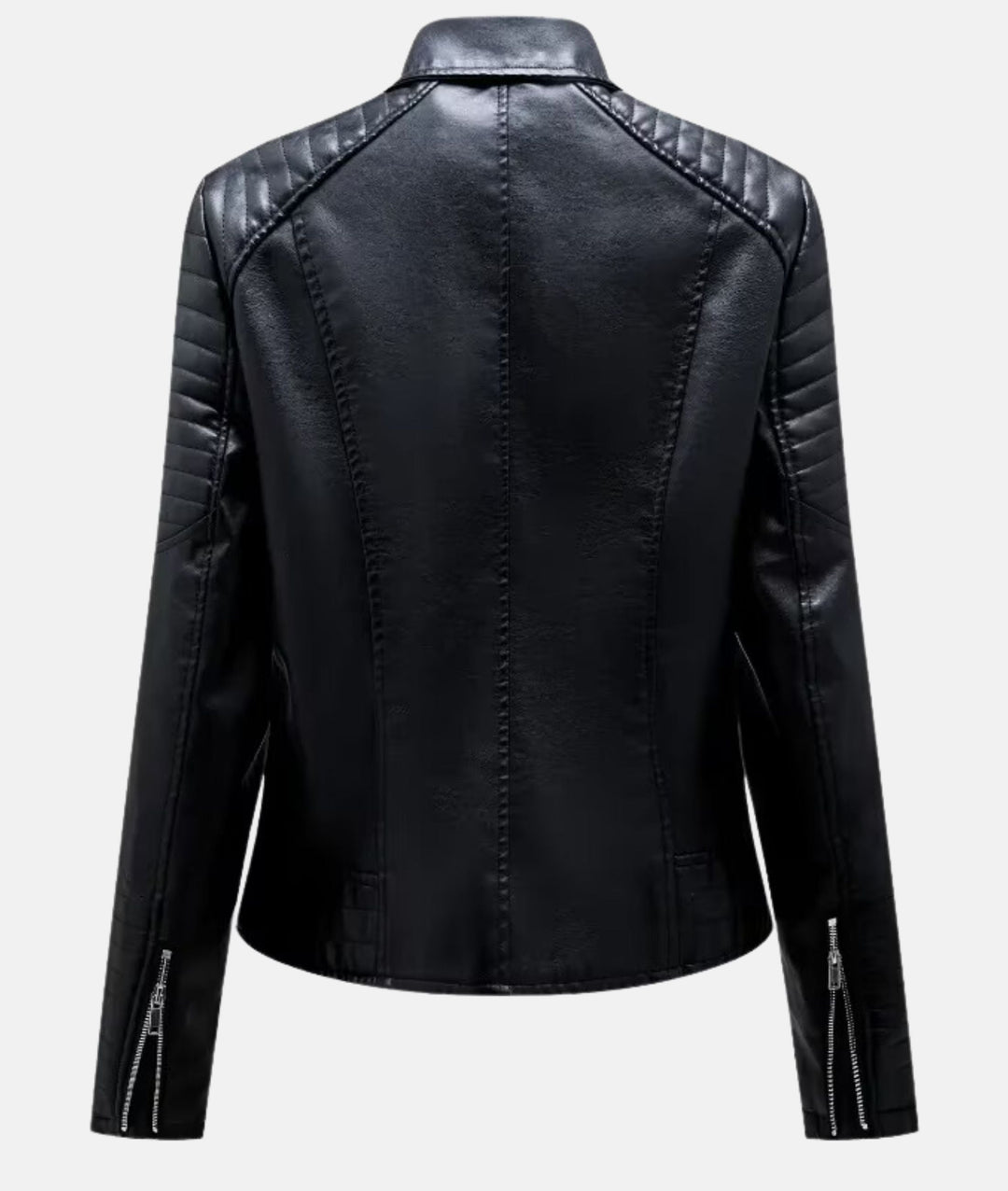 Heidi-Mode | Damen Lederjacke Ohne Kapuze Stilvolle Bikerjacke