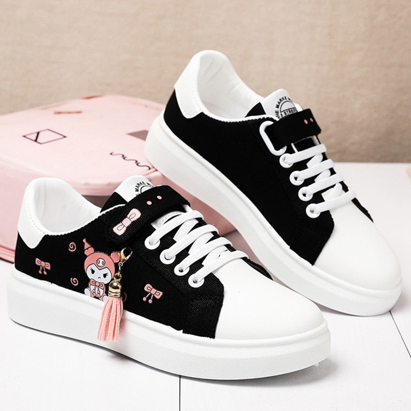 Canvas Sneakers - Kawaii Stil für Alle Jahreszeiten