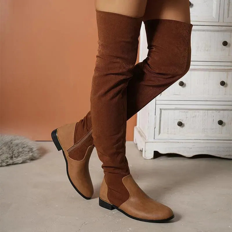 Heidi-Mode | Overknee laarzen gemaakt van suede