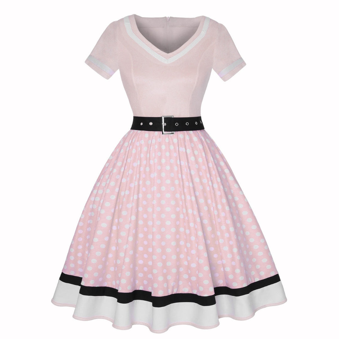 Heidi Mode | Vintage Hepburn Polka Dot Kleid