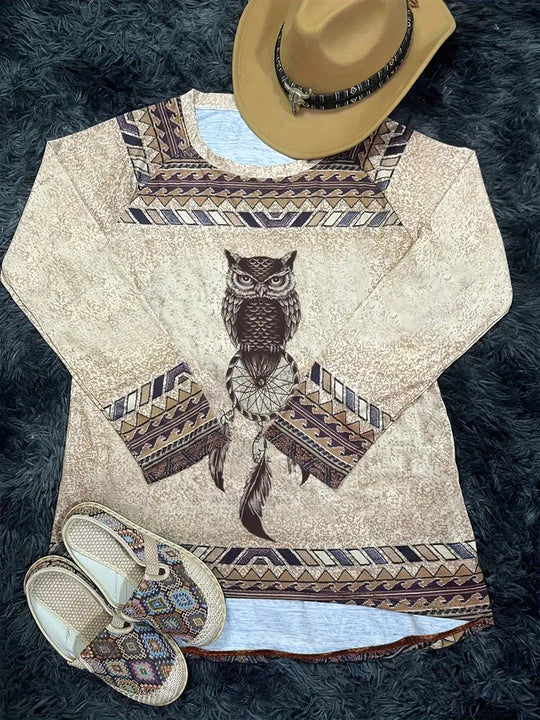 Vintage-Shirt im Boho-Stil