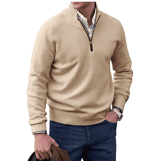 Eleganter Pullover mit Reißverschluss