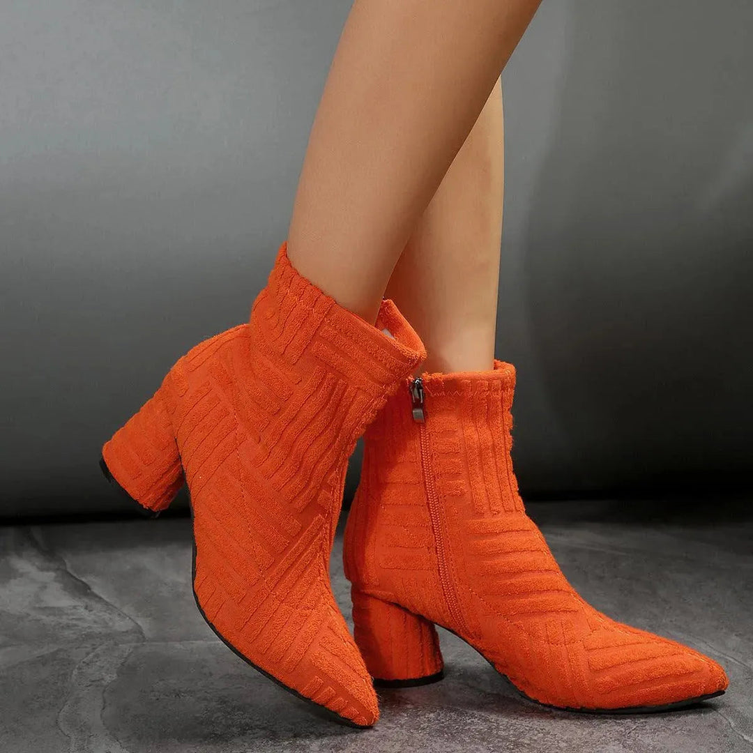 Heidi-Mode | Spike boots with zipper