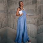 Heidi-Mode - Damen Denim Jumpsuit