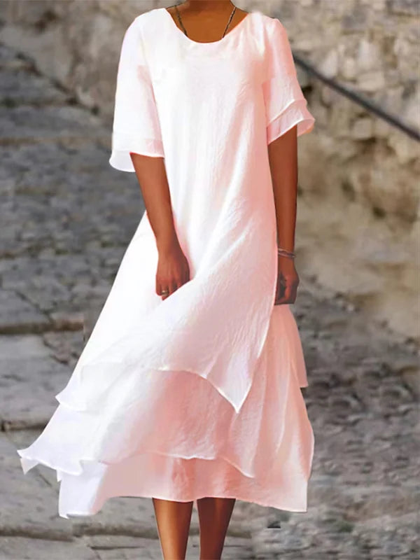 Lagen-Look Kleid mit lockerer Passform