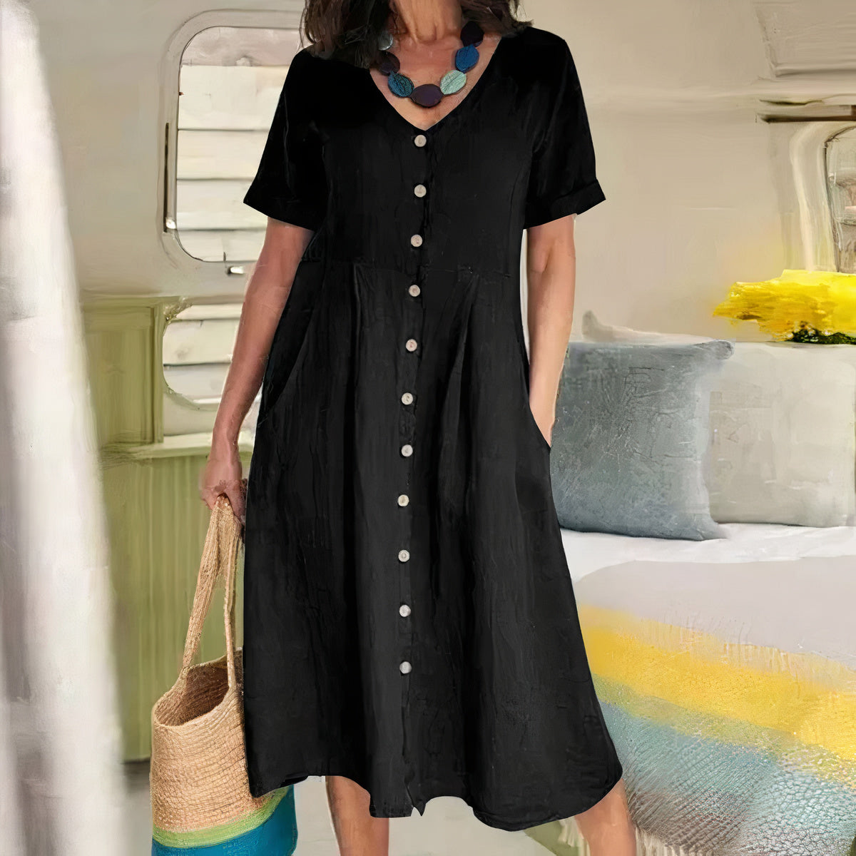 Baumwoll-Kleid - Ester