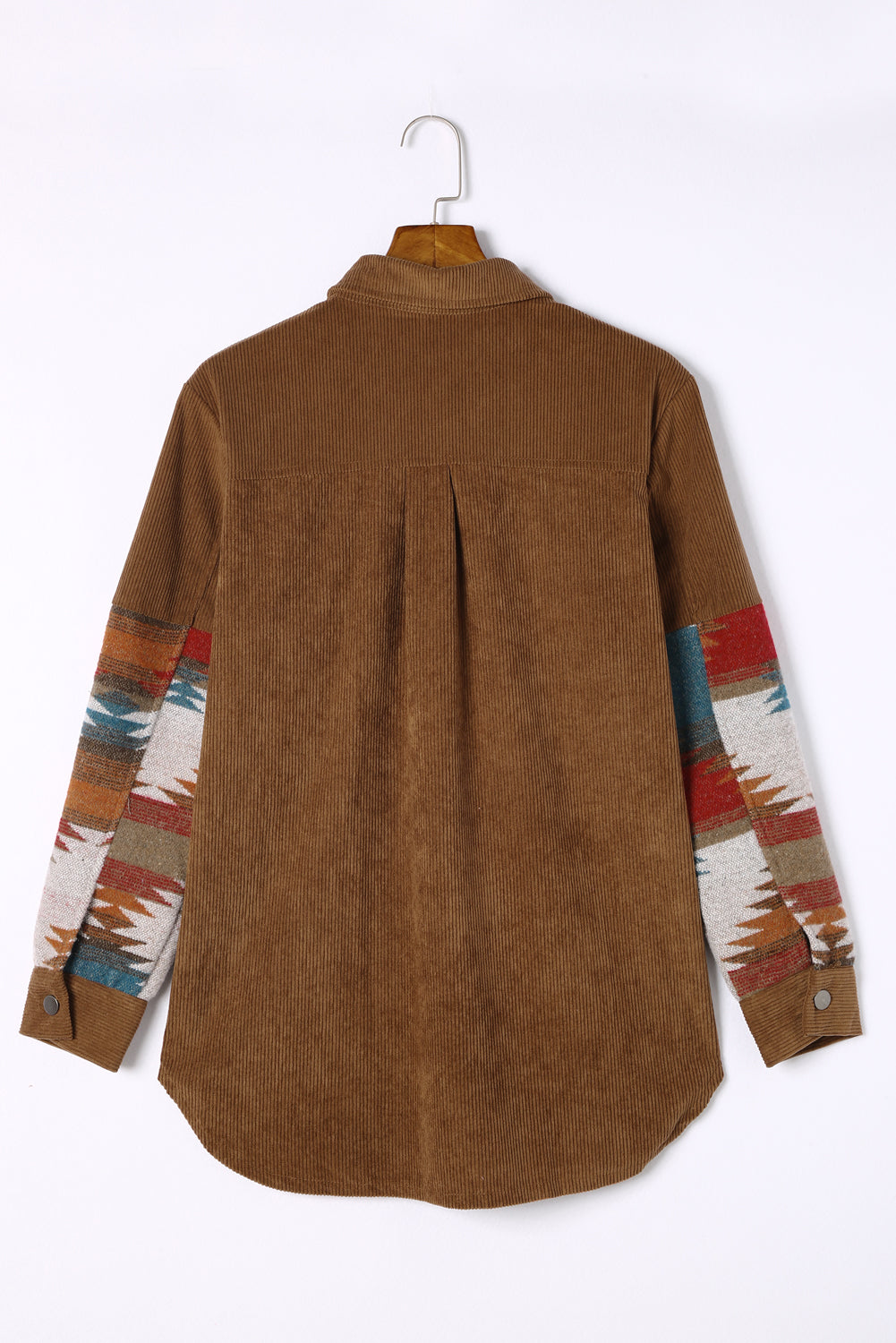 Cordjacke Mit Aztekenmuster