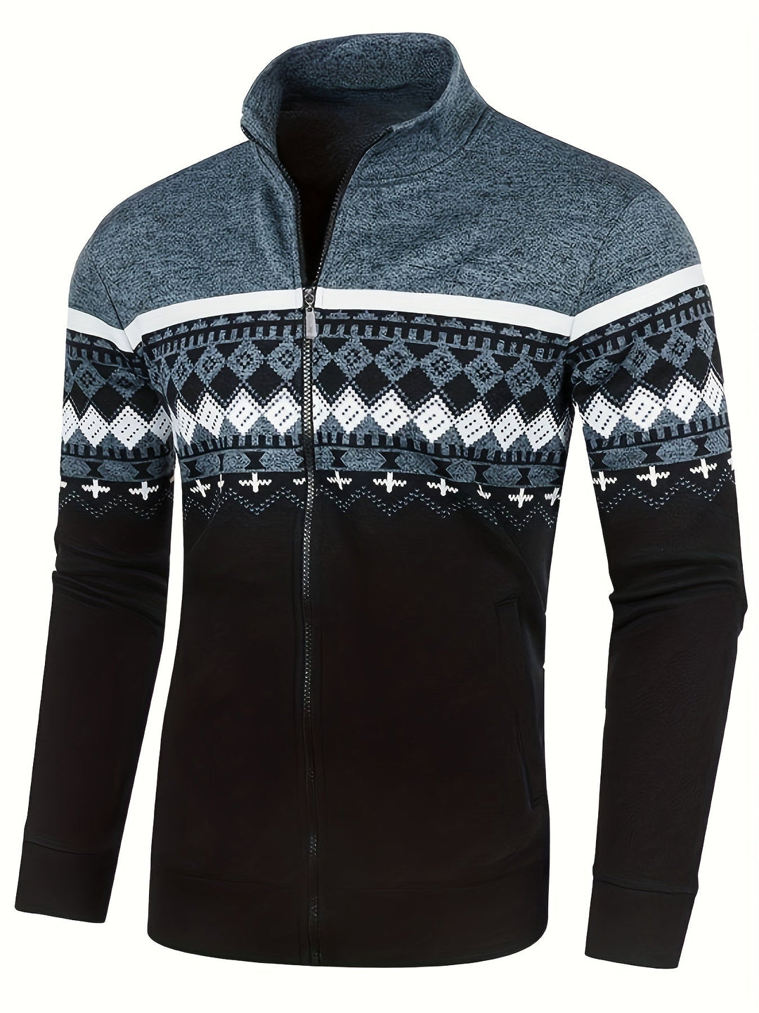 Heidi-Mode | Warmer Pullover mit Reißverschluss für Herren
