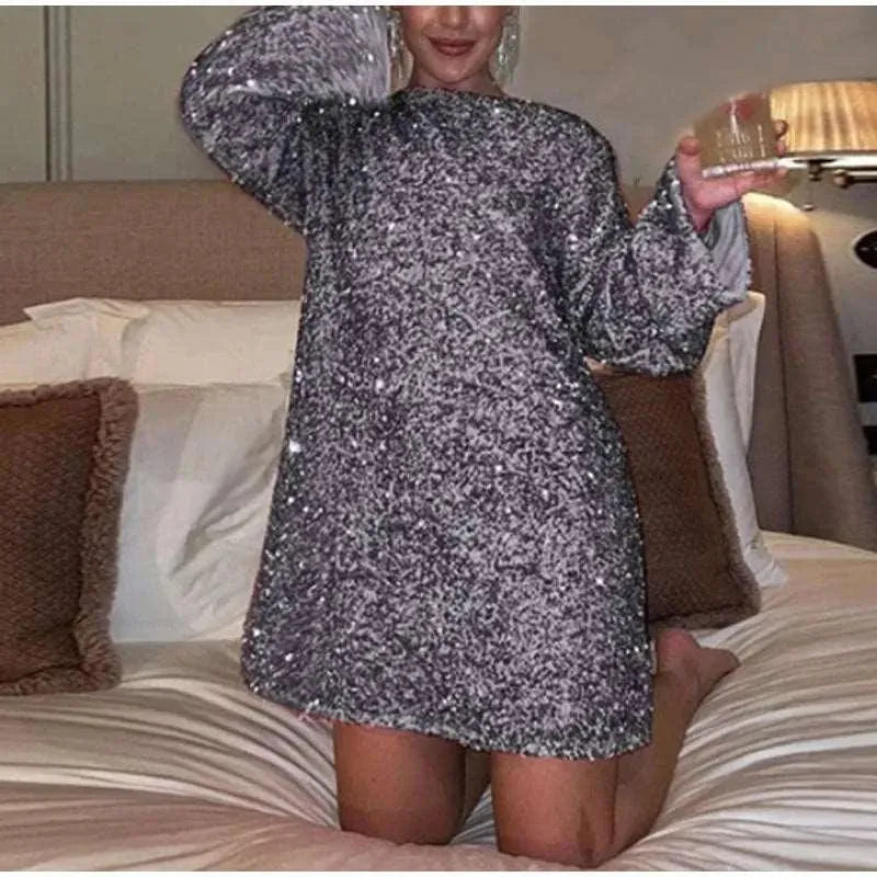 Heidi-Mode | Kleid mit Pailletten für Damen