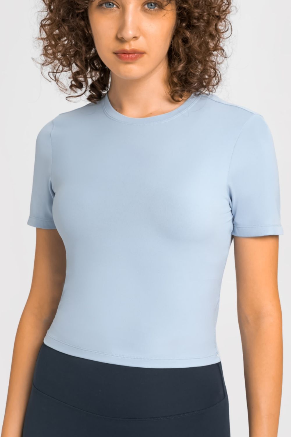 Heidi-Mode | Millennia Rundhals Kurzarm Yoga T-Shirt
