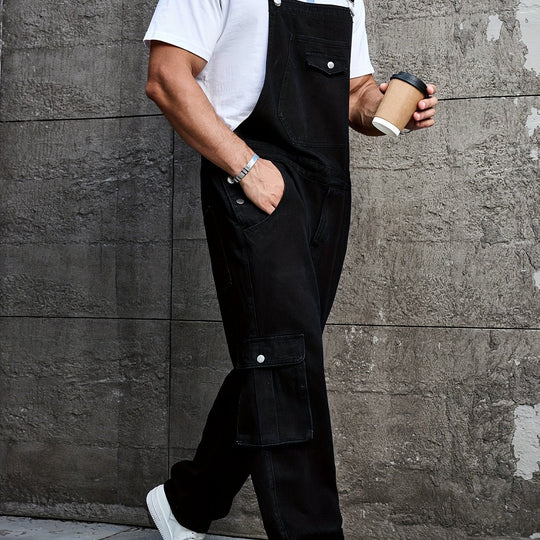 Heidi-Mode | Große Größen Jeanslook Overall In Einfarbig