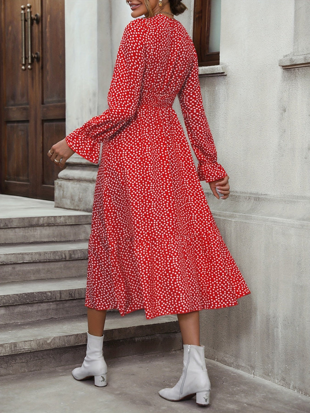 Kleid mit Pin-Dot-Print - Esmé