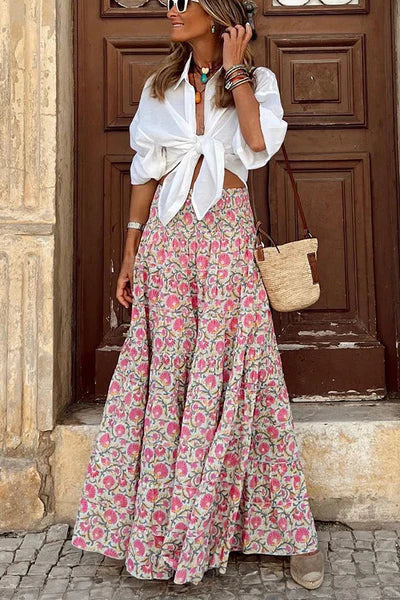 Heidi-Mode | Sommer Lange Röcke Boho Druck