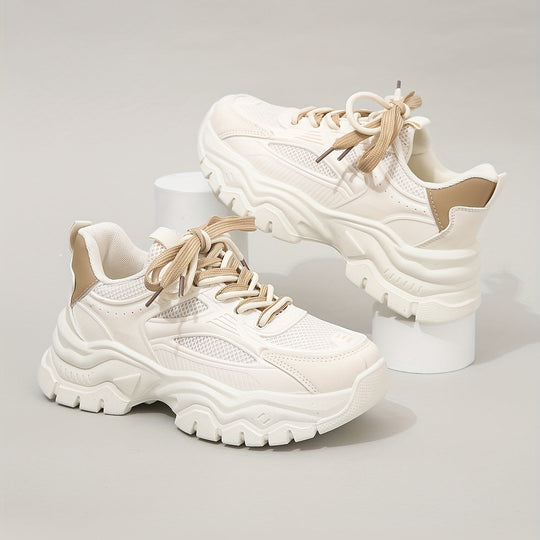 Heidi-Mode | Bequeme Beige Sneaker