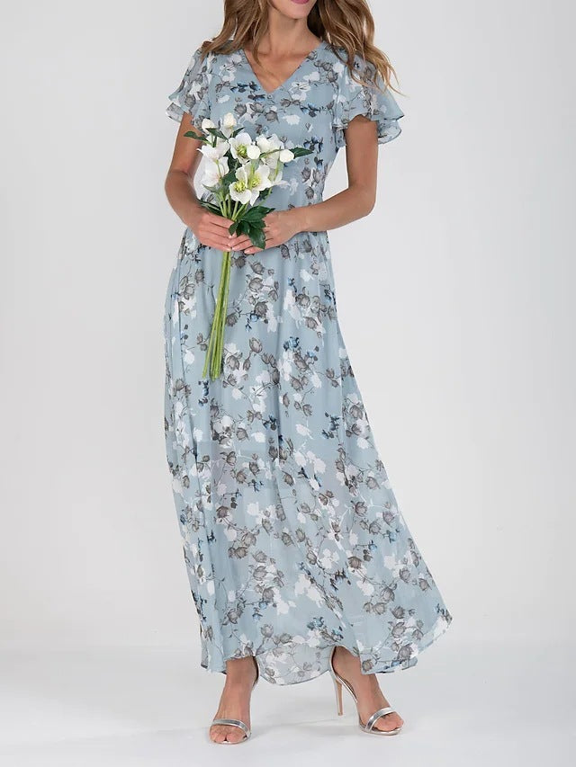 Heidi-Mode | Modischer Damenkleid mit Taill Betonte