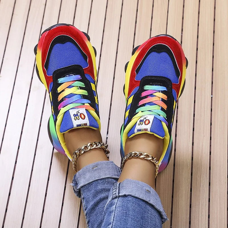 Bunte grobe Sneaker
